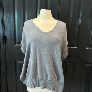 Gray V-Neck Women's Sweater